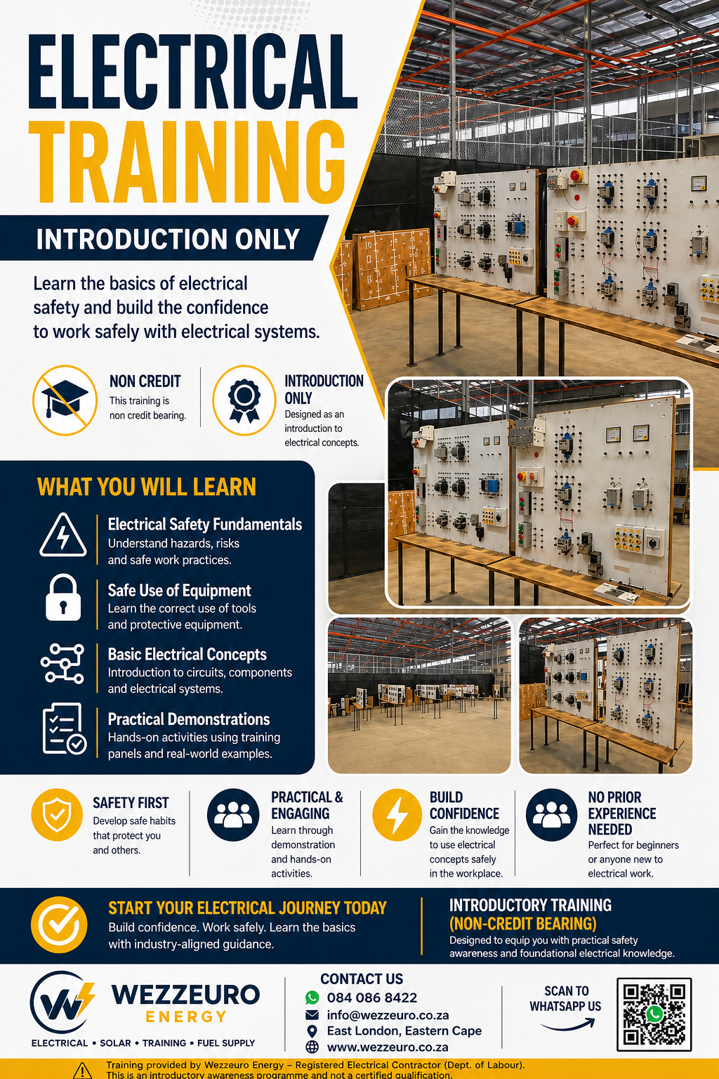 Wezzeuro Electrical Training — Introduction Only programme overview
